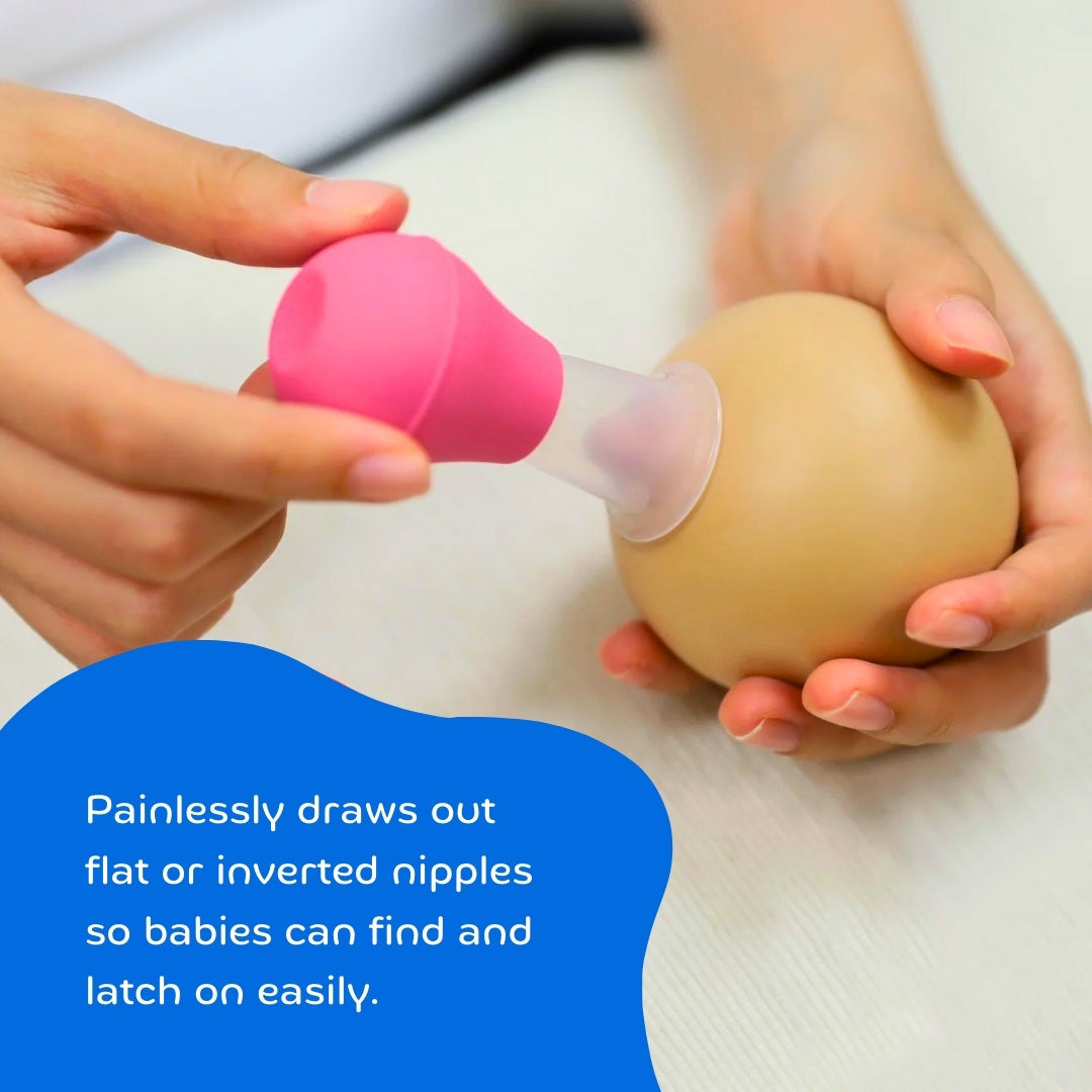 Adore Nipple Puller with Anti bacterial Storage Case-Blue