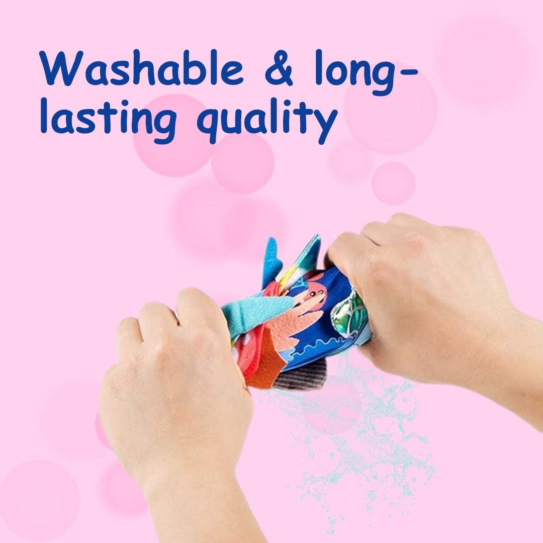 Adore Animal Kingdom Baby Cloth Tail Books- Marine Theme