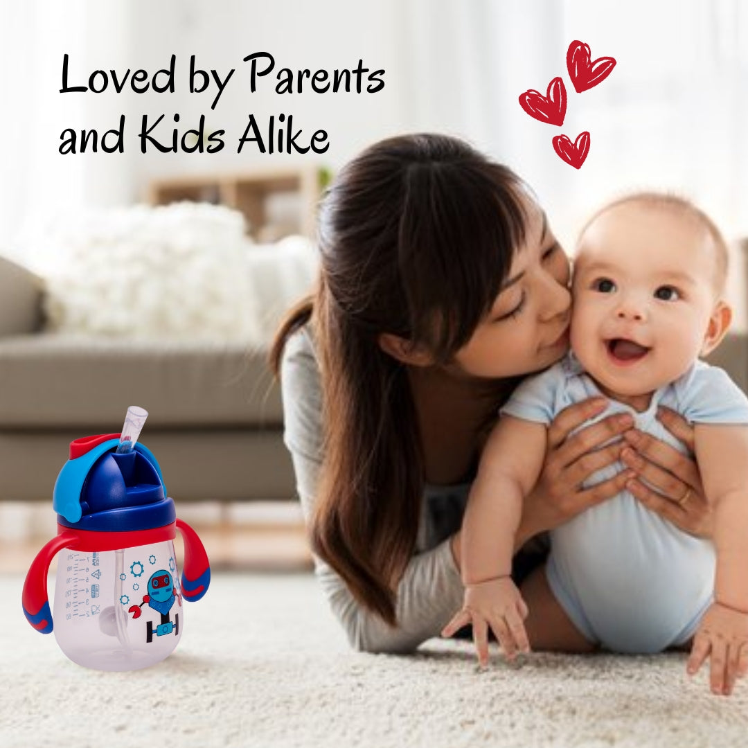 Adore Skuba Weighted Straw Sipper with Gravity Ball and Twin Handle