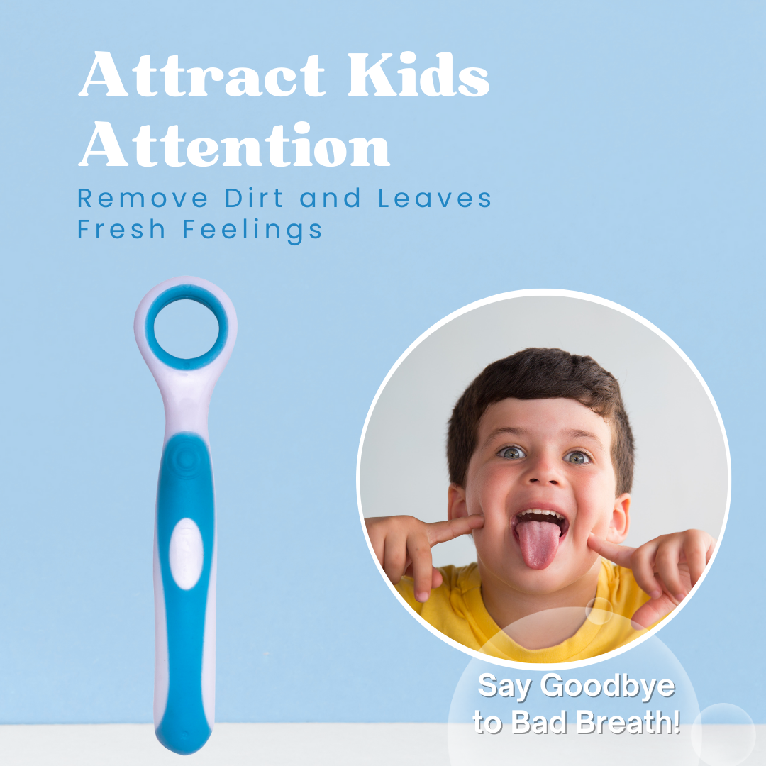 Adore Advanced Tender Touch Small Head Tongue Cleaner-Pack of 2- Blue