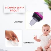 Adore Yeah! The Character Hood Narrow Neck Soft Spout Sipper 250ml - Elephant