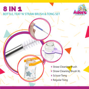 Adore Baby Bottle Cleaning Brush Kit Pack of 8