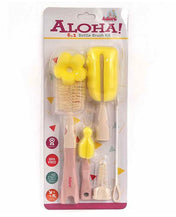 Adore Aloha 6 in 1 Bottle Cleaning Brush Kit - (Colour May Vary)