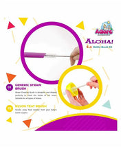 Adore Aloha 6 in 1 Bottle Cleaning Brush Kit - (Colour May Vary)