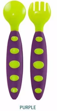 Adore Prima Spoon n Fork set - Purple