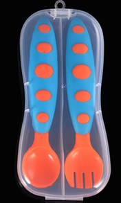 Adore Prima Spoon n Fork set - Blue