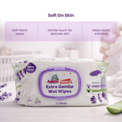 Adore Baby Lavender Wet Wipes with Goodness of Aloe-vera- 98% Pure Water- Pack of 72n Wipes* 1 Pack