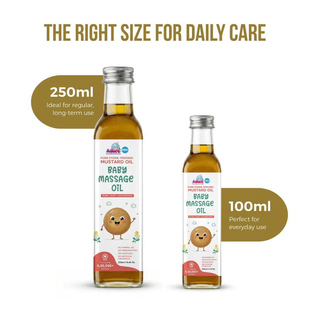 Adore Pure & Premium Cold Pressed Mustard Oil- Glass Bottle -250ml