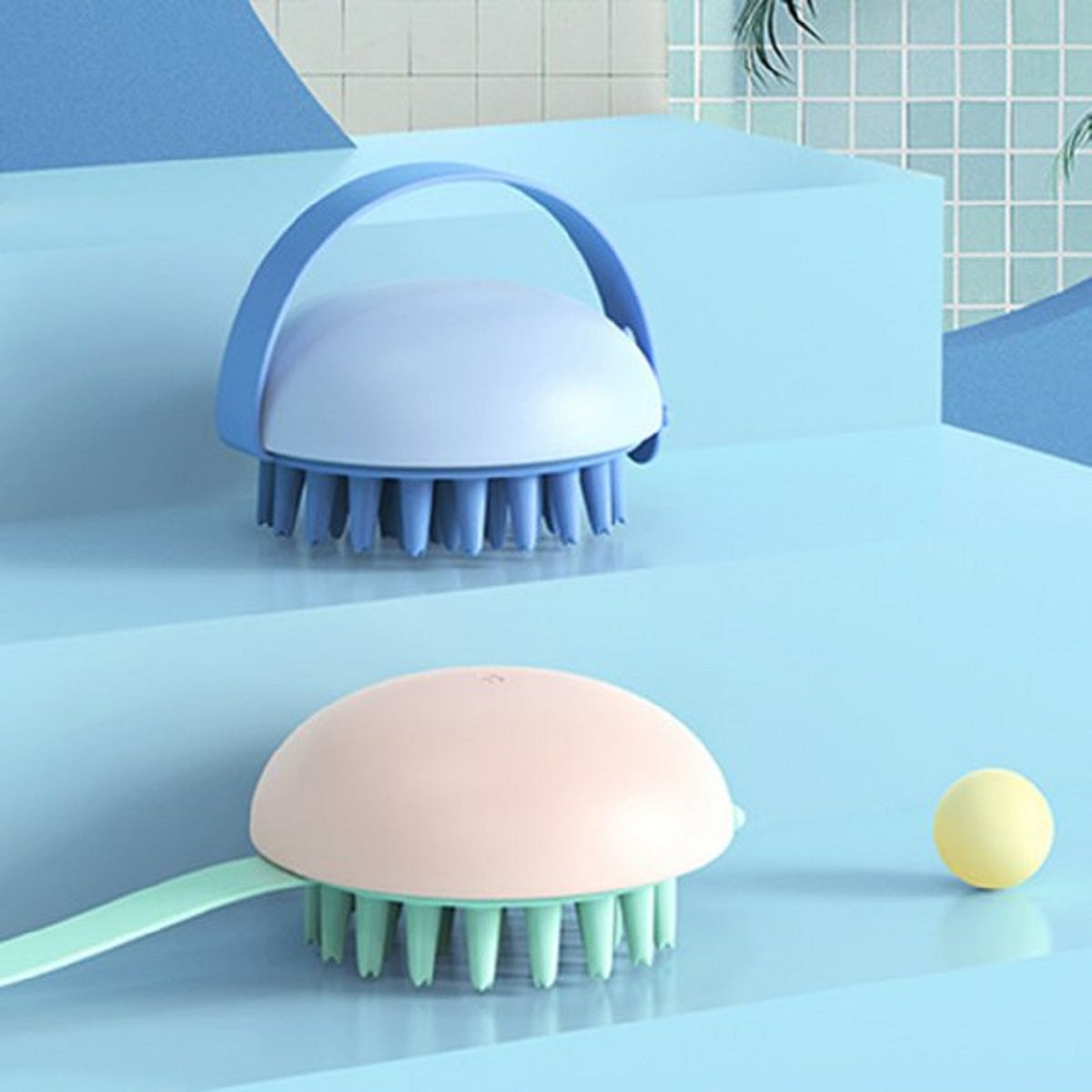 Adore Pet Massage Brush - Exfoliate - Massage - Smooth Massager Blue