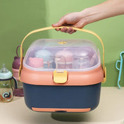 Adore Tornado 2 in 1 Baby Bottle Drying Rack & Storage Box with Lid & Handle - Pink