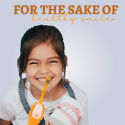 Adore Kids Pop Up Toothbrush with Safety Head Attractive Character - Orange Bee