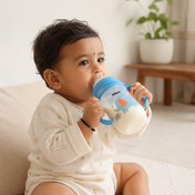 Adore Nok Nok Wide neck Feeding Bottle With Twin Handle 250ml - New Blue