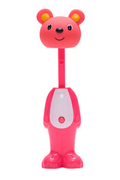 Adore Kids Pop Up Toothbrush with Safety Head Attractive Character - Pink Teddy