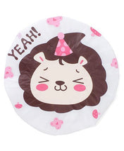 Adore Baby Shower Cap Cartoon Dream Print - White & Pink