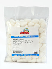 Adore 100 Percent Pure Cotton Balls Pack Of 100 - White