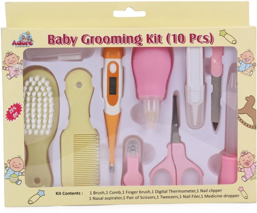 Adore Baby Grooming Kit Blue - 10 Pieces