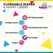 Adore Flushable Diaper Liners- 100Liners