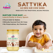 Adore Sattvika A2 Desi Cow Ghee- Made from Bilona Process- 500gms