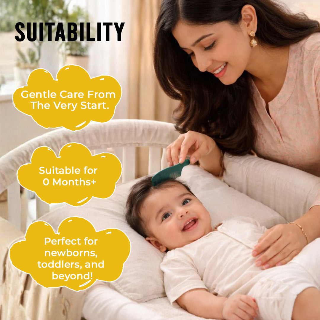 Adore Jungle Fun Baby Brush & Comb Set- Honey Bee