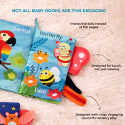 Adore Animal Kingdom Baby Cloth Tail Books- Marine Theme