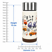 Adore Dr.Feed Little Champs Hot & Cold Insulated Steel Water Bottle 270ml-Cream