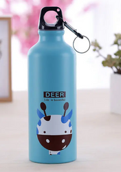 Adore Water Era Aluminum Kids Water Bottle 500ml - Giraffe Blue