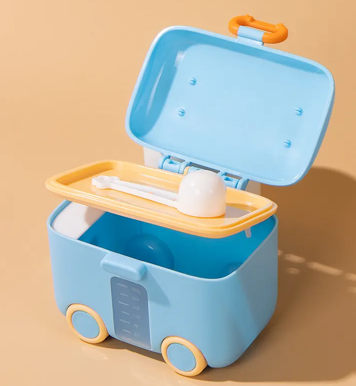 Adore Tuk Tuk Baby Milk Powder Container with Spoon- Blue
