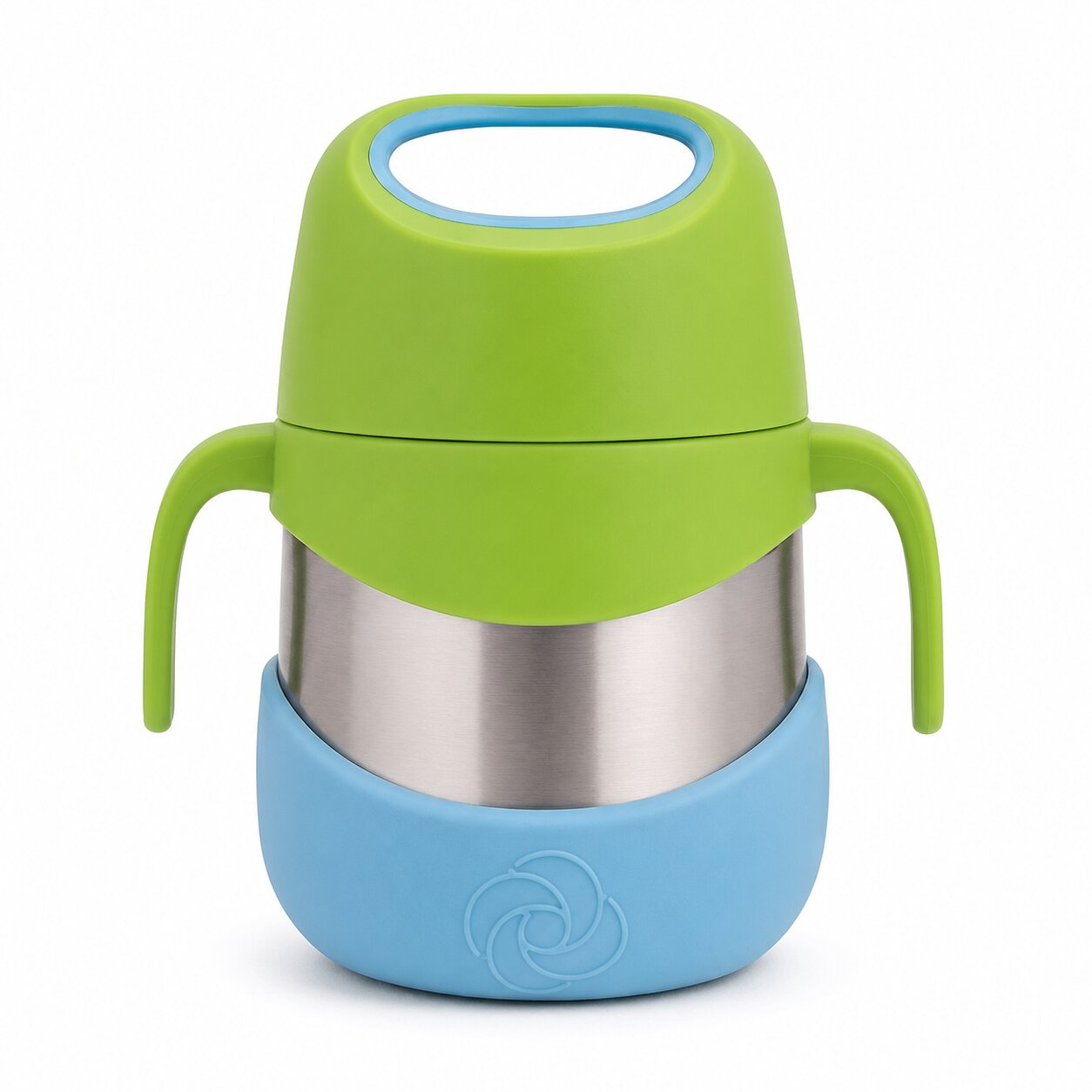 Adore Dr.Feed TinyTummy Insulated Hot & Cold Food Jar with Spork & Feeding Plate 335ml-Blue
