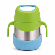 Adore Dr.Feed TinyTummy Insulated Hot & Cold Food Jar with Spork & Feeding Plate 335ml-Blue