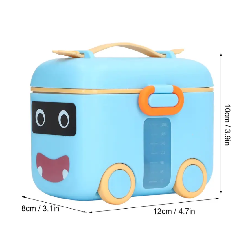 Adore Tuk Tuk Baby Milk Powder Container with Spoon- Blue