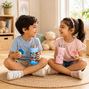 Adore Dr.Feed Little Champs Hot & Cold Insulated Steel Water Bottle 270ml-Blue