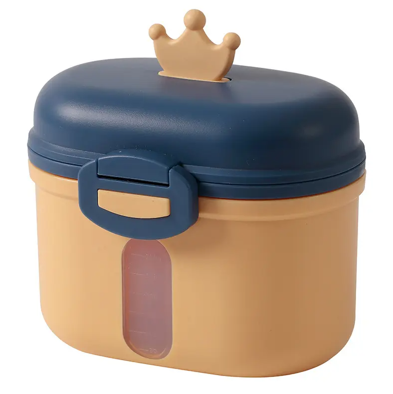 Adore Crown Senior Baby Formula Storage N Dispenser Box - 300g -Yellow