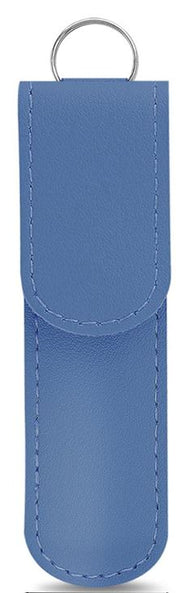 Adore Stainless Steel Ear Wax Remover With Leather Storage Case - Pack of 6 - Blue