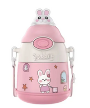 Adore Fire Era Character Hood Vacuum Water Bottle with Strap 500ml - Pink