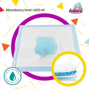 Adore Disposable Changing Mats Pack of 10 - Blue