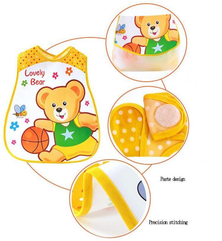 Adore Baby Washable And Reusable Bib (Color & Print May Vary) Pack of - 5