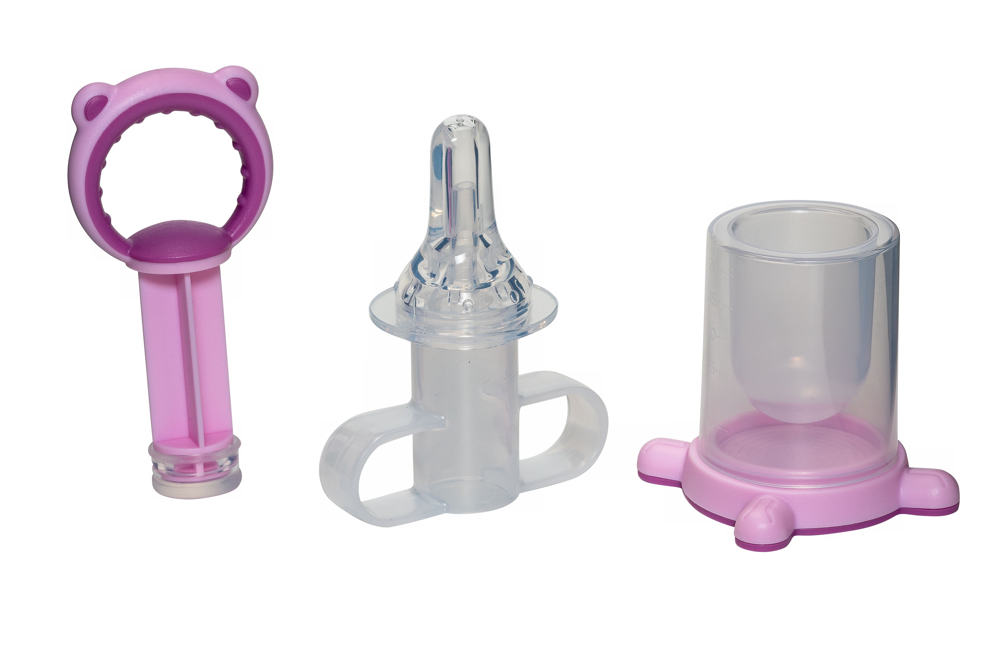 Adore Basics Baby Medicine Feeder with Silicone Syringe- Pink