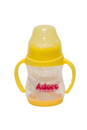 Adore Jiggle 2 Stage Wideneck Feeding Bottle with Twin Handle 150ml - Yellow