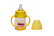 Adore Jiggle 2 Stage Wideneck Feeding Bottle with Twin Handle 150ml - Yellow
