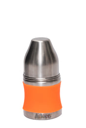 Adore Koh Stainless Steel Wide Neck Feeding Bottle with Silicon Sleeve - 150ml Orange