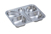 Adore Eatza - The Stainless Steel Feeding Plate with 4 Compartments- Butterfly