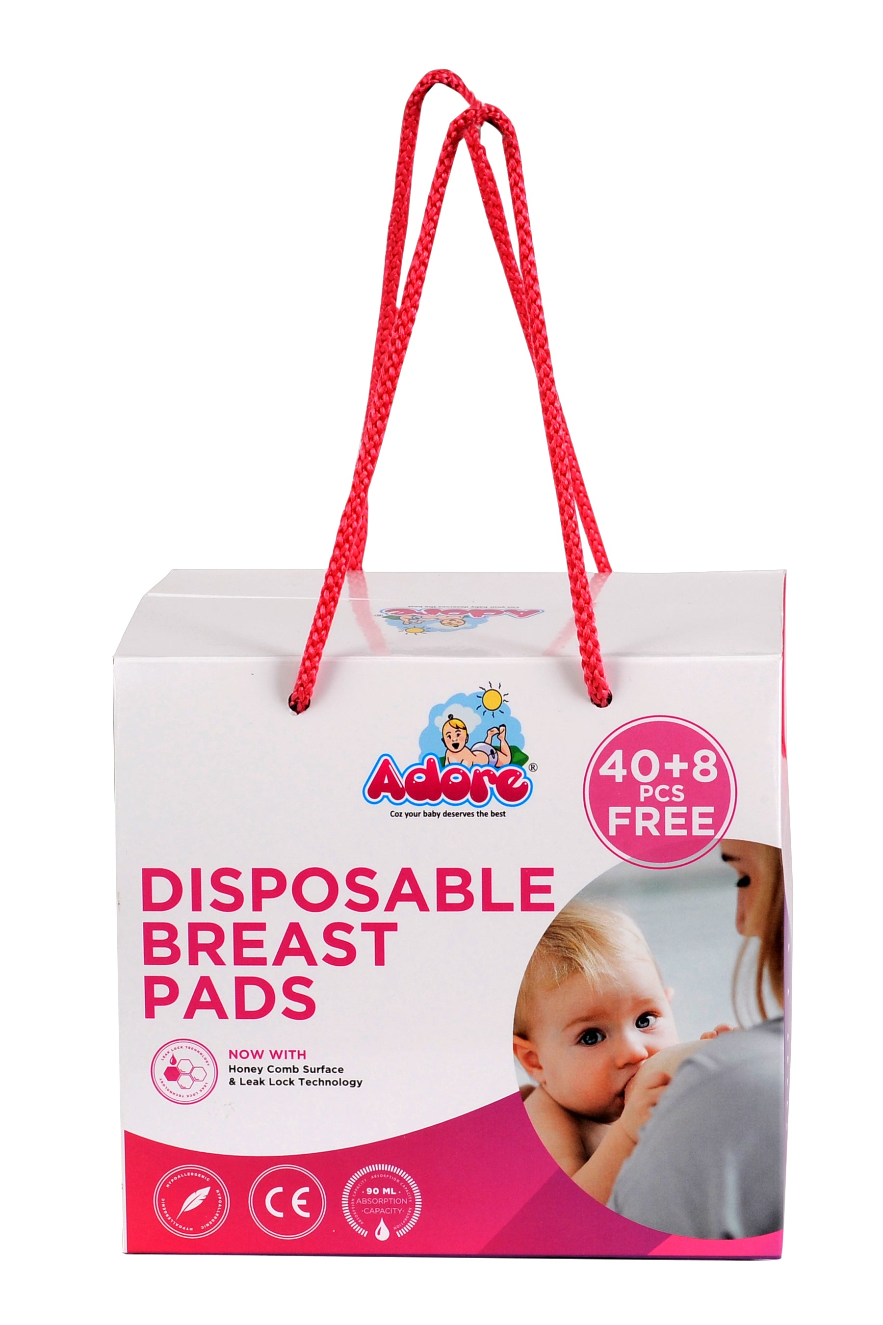 Adore Premium Disposable Breast Pads - 48 Pieces