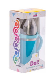 Adore Doi! The Wideneck Spout Stainless Steel Sipper with Sleeve-250ml Blue
