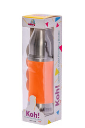 Adore Koh Stainless Steel Wide Neck Feeding Bottle with Silicon Sleeve- 250ml Orange