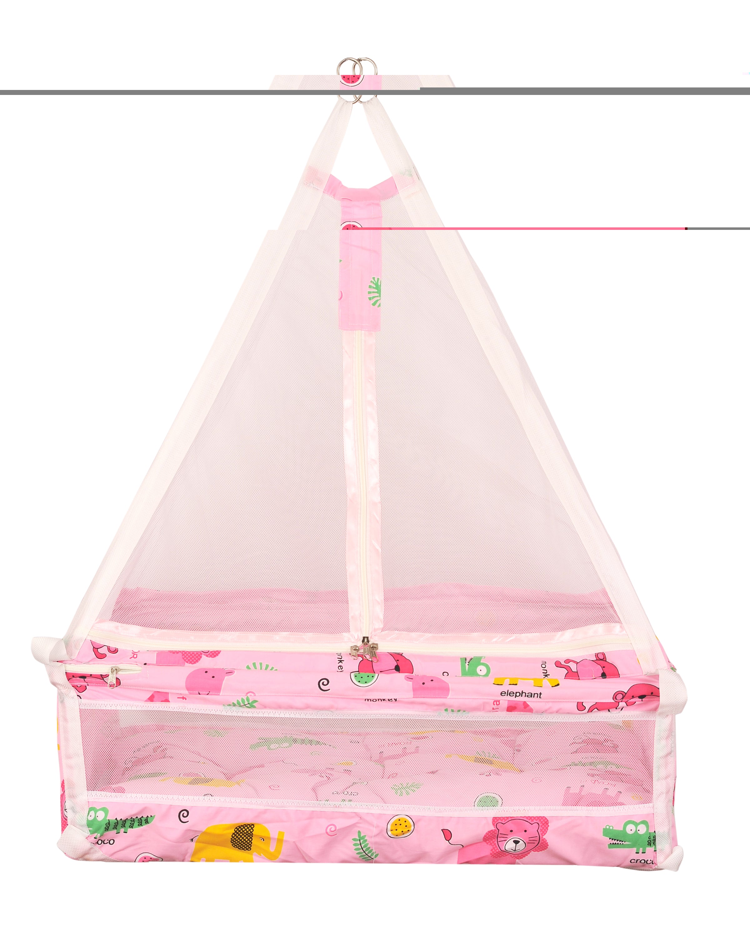 Adore Basic Baby Hanging Cradle Spring with Mattress - Pink (Design may Vary)