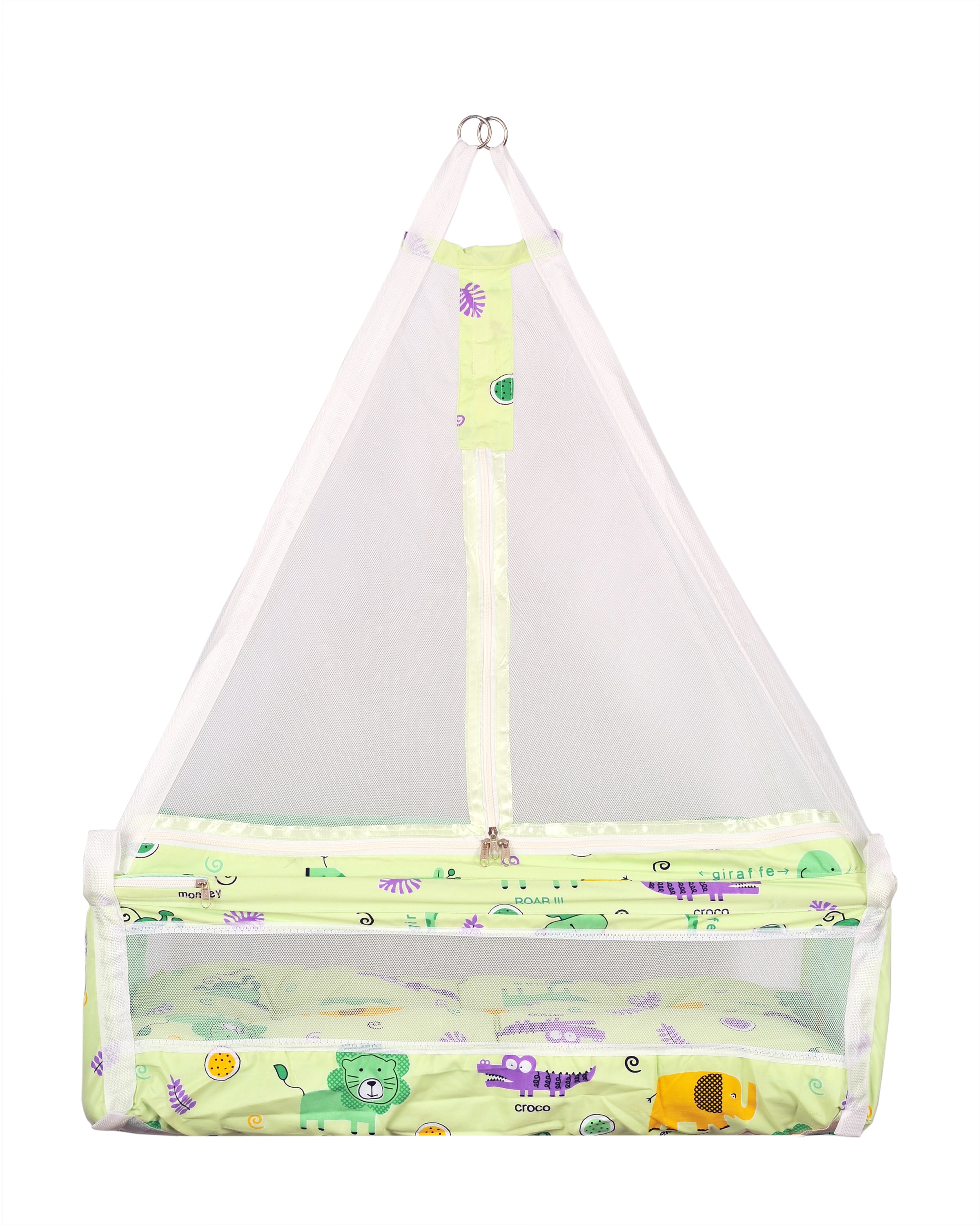 Adore Basic Baby Hanging Cradle Spring with Mattress - Green