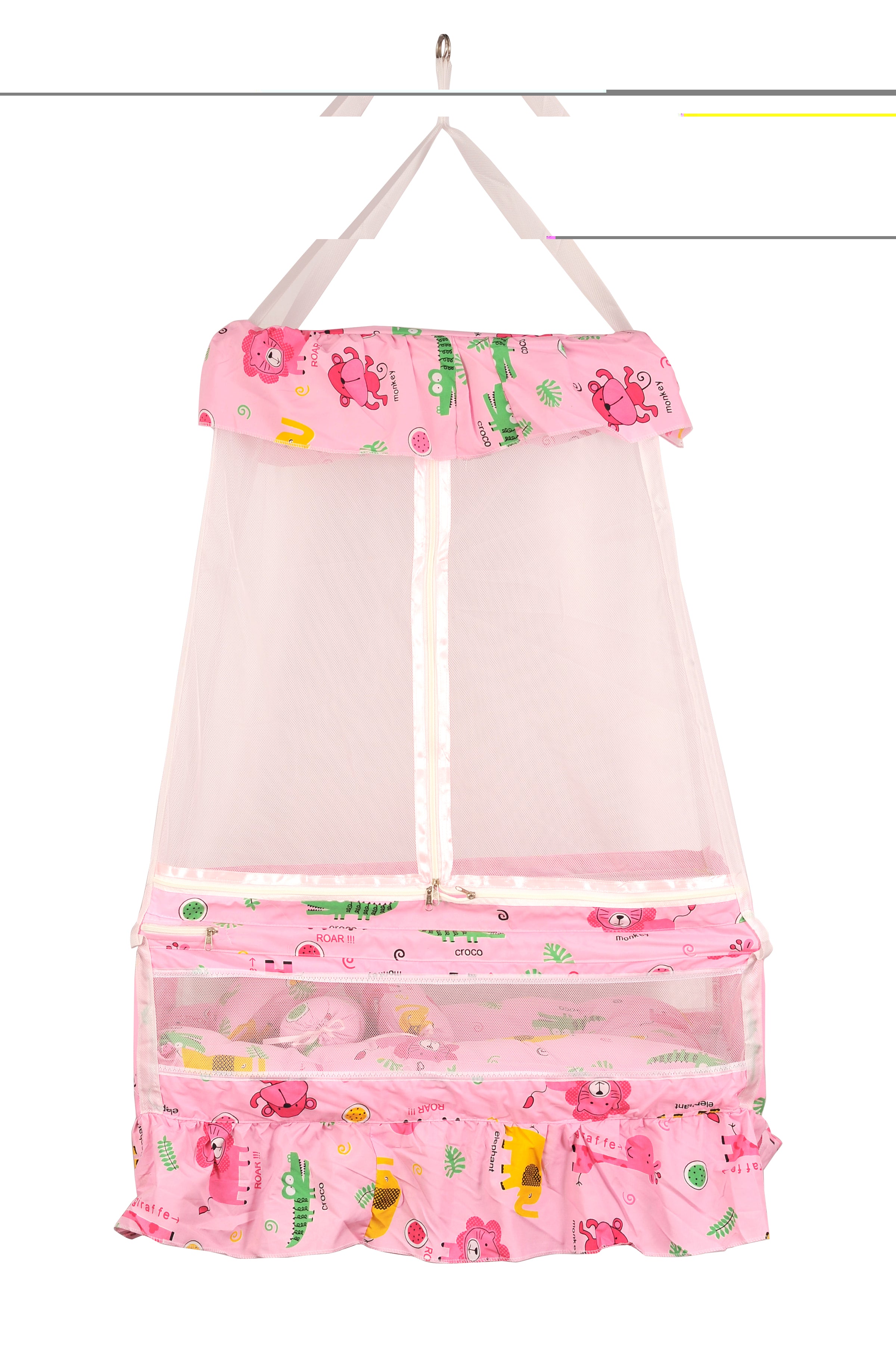 Adore Pro Baby Hanging cradle Spring with Mattress Pink