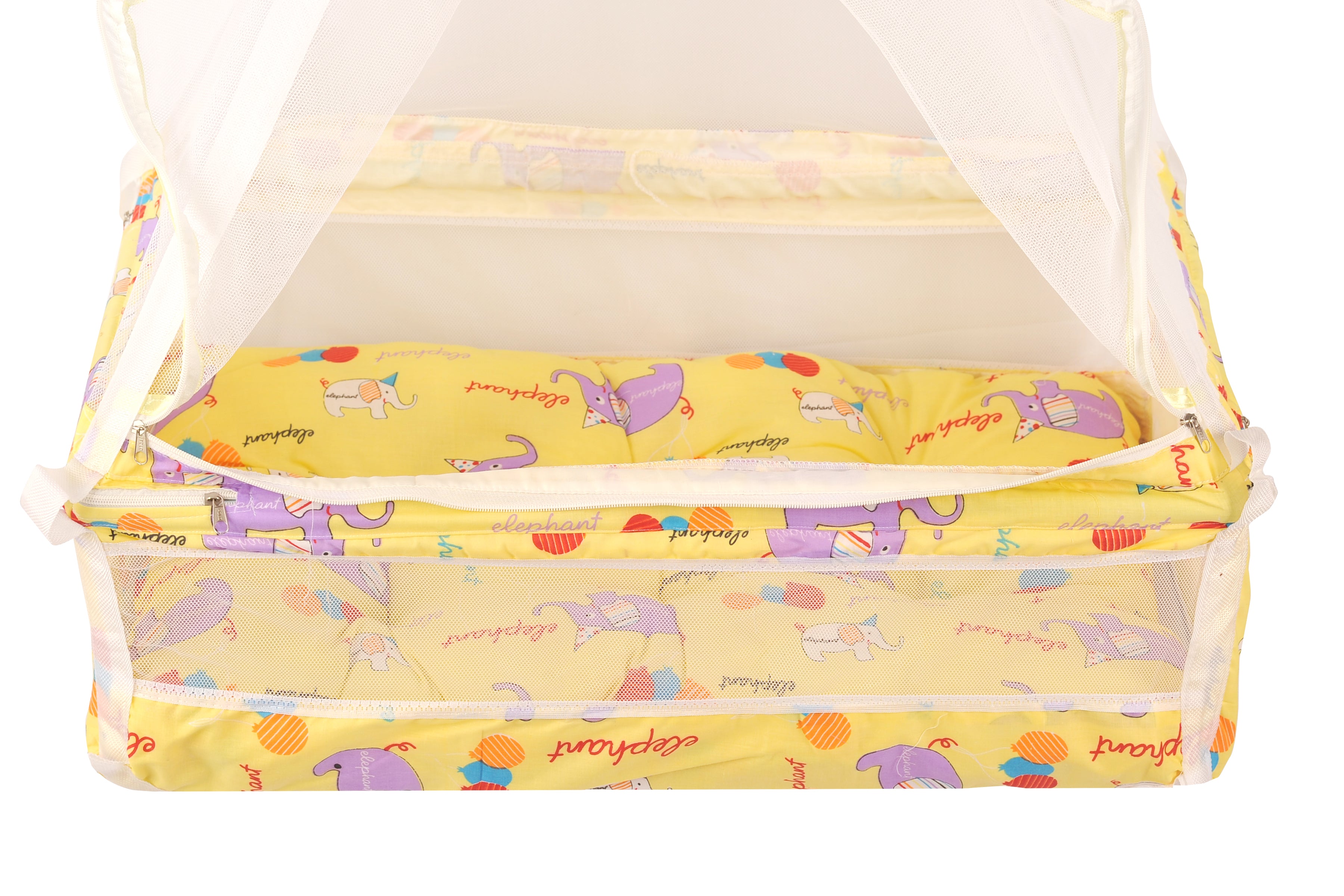 Adore Basic Baby Hanging Cradle Spring with Mattress - Yellow (Design may Vary)