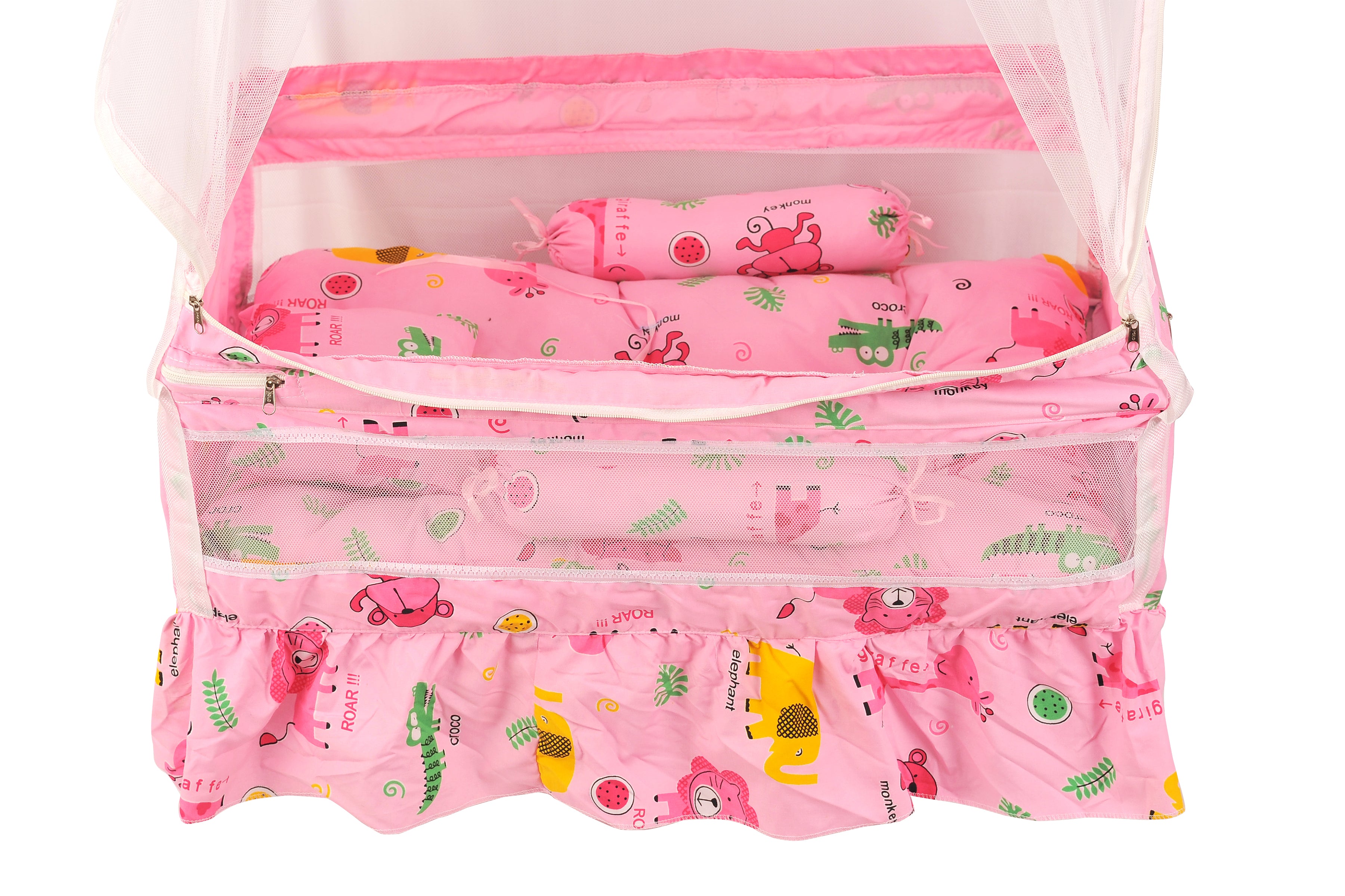 Adore Pro Baby Hanging cradle Spring with Mattress Pink