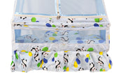 Adore Pro Baby Hanging cradle Spring with Mattress - Blue (Design may Vary)